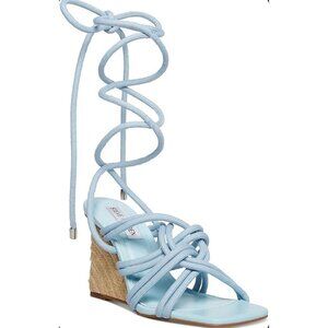 Steve Madden Light Blue Wedge Sandals